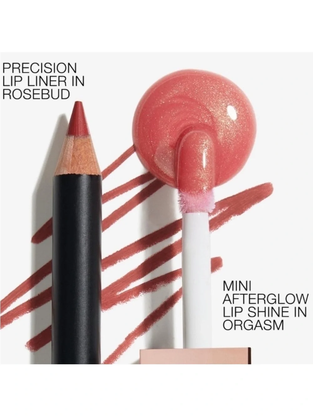 NARS LIMITED EDITION LINE & SHINE LIP DUO;—ROSEBUD / ORGASM
